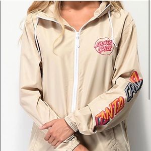 NEW Tan/Beige Zumiez Windbreaker